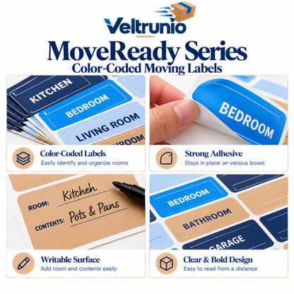 MoveReady Color-Coded Moving Labels